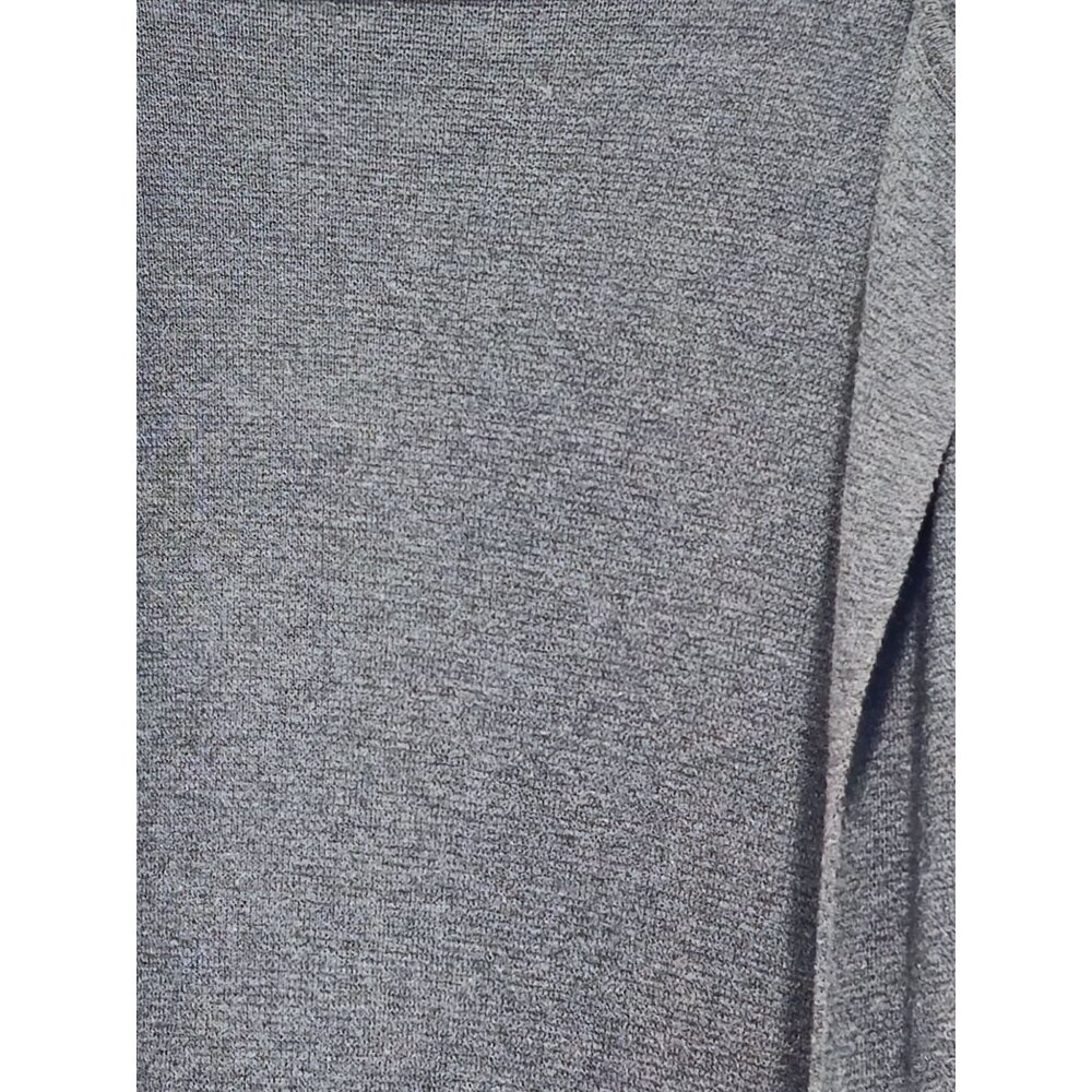 Chicos Womens Open Front Cardigan Sweater Gray Size 2 Long Sleeve Lightweight - Picture 9 of 9